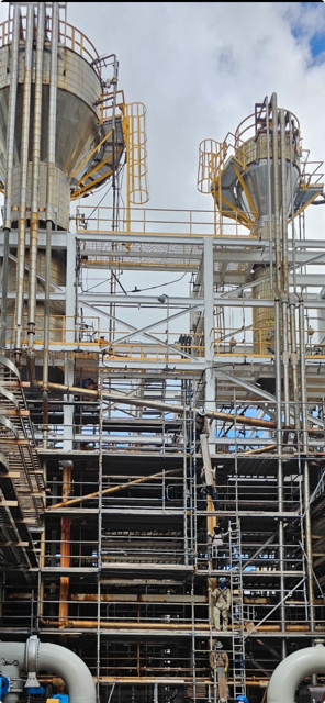AWI welders performing precision metalwork on-site